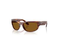 Ray-Ban Sunglasses Unisex Mega Balorama - Striped Havana Frame Brown Lenses 60-19