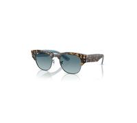 Ray-Ban Sunglasses Unisex Mega Clubmaster - Havana On Light Blue Frame Blue Lenses 50-21
