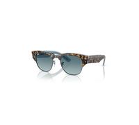 Ray-Ban Sunglasses Unisex Mega Clubmaster - Havana On Light Blue Frame Blue Lenses 53-21