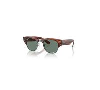 Ray-Ban Sunglasses Unisex Mega Clubmaster Holiday Limited Polarized+ Lenses - Havana Light Brown On Gunmetal Frame Green Lenses Polarized 50-21