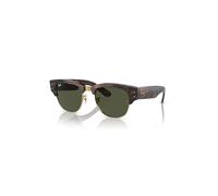 Ray-Ban Sunglasses Unisex Mega Clubmaster - Tortoise On Gold Frame Green Lenses 53-21