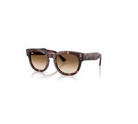 Ray-Ban Sunglasses Unisex Mega Hawkeye - Pink Havana Frame Brown Lenses 53-21