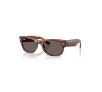 Ray-Ban Sunglasses Unisex Mega Wayfarer II - Striped Havana Frame Grey Lenses 52-21