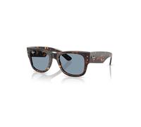Ray-Ban Sunglasses Unisex Mega Wayfarer Summer Capsule - Havana Frame Blue Lenses 51-21