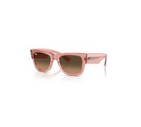 Ray-Ban Sunglasses Unisex Mega Wayfarer - Transparent Pink Frame Brown Lenses 51-21