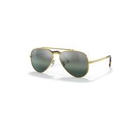 Ray-Ban Sunglasses Unisex New Aviator Polarized+ Lenses - Gold Frame Blue Lenses Polarized 58-14