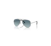 Ray-Ban Sunglasses Unisex New Aviator - Silver Frame Blue Lenses 62-14