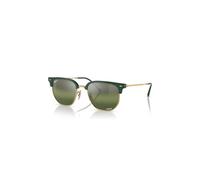 Ray-Ban Sunglasses Unisex New Clubmaster Polarized+ Lenses - Gold Frame Green Lenses Polarized 53-20