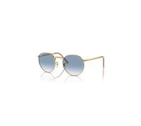Ray-Ban Sunglasses Unisex New Round - Arista Gold Frame Blue Lenses 53-21