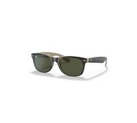 Ray-Ban Sunglasses Unisex New Wayfarer Color Mix - Black Frame Green Lenses 55-18