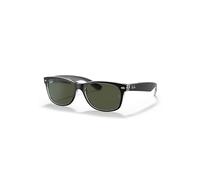 Ray-Ban Sunglasses Unisex New Wayfarer Color Mix - Black On Transparent Frame Green Lenses 52-18