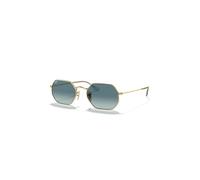Ray-Ban Sunglasses Unisex Octagonal Classic - Arista Gold Frame Blue Lenses 53-21