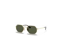 Ray-Ban Sunglasses Unisex Octagonal Classic - Arista Gold Frame Green Lenses 53-21