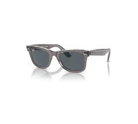 Ray-Ban Sunglasses Unisex Original Wayfarer Classic - Grey On Transparent Frame Blue Lenses 54-18