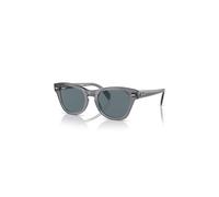 Ray-Ban Sunglasses Unisex Rb0707s - Transparent Grey Frame Blue Lenses Polarized 53-21