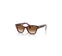 Ray-Ban Sunglasses Unisex Rb0880s - Striped Havana Frame Brown Lenses 49-19