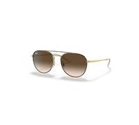 Ray-Ban Sunglasses Unisex Rb3589 - Brown On Gold Frame Brown Lenses 55-18