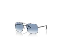 Ray-Ban Sunglasses Unisex Rb3699 - Grey On Transparent Frame Blue Lenses 56-18