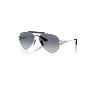 Ray-Ban Sunglasses Unisex Rb3762m Scuderia Ferrari Collection - Matte Silver Frame Grey Lenses 58-14