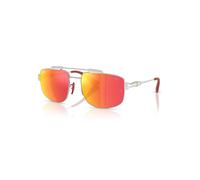 Ray-Ban Sunglasses Unisex Rb3789m Scuderia Ferrari Collection - Silver Frame Grey Lenses 58-18