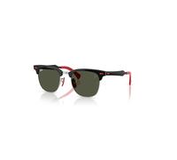 Ray-Ban Sunglasses Unisex Rb3807m Scuderia Ferrari Collection - Brushed Black Frame Green Lenses 51-21