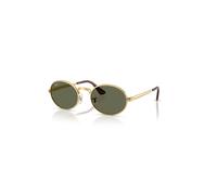 Ray - Ban Unisex Ray - Ban A$AP Rocky RB3931 001/58 Sunglasses Metal Gold Green Pillow Polarized
