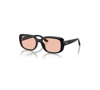 Ray-Ban Sunglasses Unisex Rb4421d Bio-based - Black Frame Pink Lenses 56-18