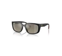 Ray-Ban Sunglasses Unisex Rb4443m Scuderia Ferrari Collection Polarized+ Lenses - Matte Black Frame Grey Lenses Polarized 57-19