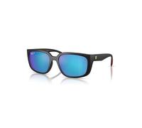 Ray-Ban Sunglasses Unisex Rb4443m Scuderia Ferrari Collection Polarized+ Lenses - Matte Black Frame Green Lenses Polarized 57-19