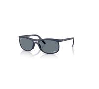 Ray-Ban Sunglasses Unisex Rb4452ch Chromance Liteforce - Sand Dark Blue Frame Blue Lenses Polarized 56-20