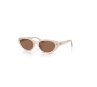 Ray-Ban Sunglasses Unisex Rb4457d Bio-based - Opal Beige Frame Brown Lenses 55-19