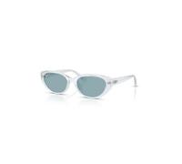 Ray-Ban Sunglasses Unisex Rb4457d Bio-based - Transparent Ice Frame Blue Lenses 55-19