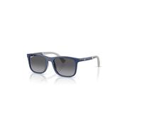 Ray-Ban Sunglasses Unisex Rb9084s Kids Bio-based - Blue On Rubber Grey Frame Brown Lenses Polarized 47-16