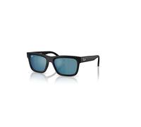 Ray-Ban Unisex Sunglass RB9196S Kids Bio-Based - Frame color: Matte Black, Lens color: Dark Blue Mirror Blue
