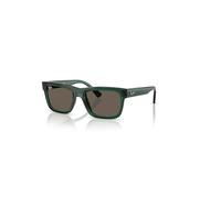 Ray-Ban Sunglasses Unisex Rb9196s Kids Bio-based - Transparent Green Frame Brown Lenses 49-17
