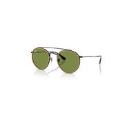 Ray-Ban Sunglasses Unisex Round Double Bridge - Black Frame Green Lenses 51-22