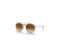 Ray-Ban Sunglasses Unisex Round Double Bridge - Copper Frame Brown Lenses 51-22