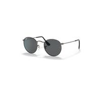 Ray-Ban Sunglasses Unisex Round Metal Antiqued - Antique Gunmetal Frame Grey Lenses 47-21