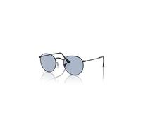 Ray-Ban Sunglasses Unisex Round Metal - Black Frame Blue Lenses 50-21
