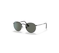 Ray-Ban Sunglasses Unisex Round Metal - Black Frame Green Lenses Polarized 53-21
