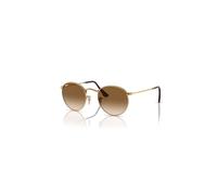 Ray-Ban Sunglasses Unisex Round Metal - Gold Frame Brown Lenses 53-21