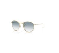 Ray-Ban Sunglasses Unisex Round Reverse - Arista Gold Frame Blue Lenses 53-21