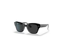 Ray-Ban Sunglasses Unisex State Street @collection - Grey On Havana Frame Black Lenses Polarized 49-20