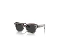 Ray-Ban Sunglasses Unisex State Street Reloaded - Striped Grey Havana Frame Black Lenses Polarized 49-20