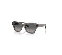 Ray-Ban Sunglasses Unisex State Street - Transparent Grey Frame Grey Lenses 49-20