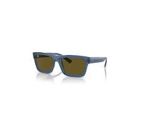 Ray-Ban Sunglasses Unisex Warren Bio-based - Transparent Dark Blue Frame Brown Lenses 54-20