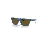Ray-Ban Sunglasses Unisex Warren Bio-based - Transparent Dark Blue Frame Brown Lenses 57-20