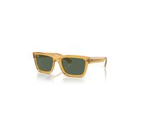 Ray-Ban Sunglasses Unisex Warren Bio-based - Transparent Yellow Frame Green Lenses 54-20