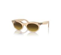 Ray-Ban Unisex Sunglass RB2242 Wayfarer Oval Change - Frame color: Photo Waves Brown, Lens color: Brown