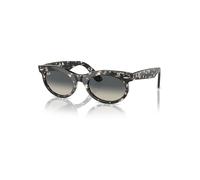 Ray-Ban Sunglasses Unisex Wayfarer Oval - Grey Havana Frame Grey Lenses 50-22